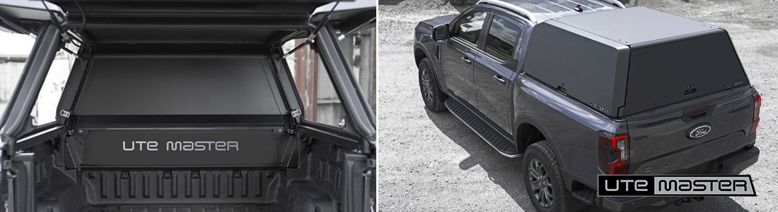 Utemaster Centurion Canopy to suit Ford Ranger Wildtrak Aluminium Canopy