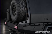 TrailCore Tray and Canopy Rear Wall Mule Tek Spare Tyre Holder Detail