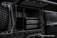 Utemaster TrailCore Tray and Canopy Internal Mule Tek Fitout Shelving Drawers Adjustable
